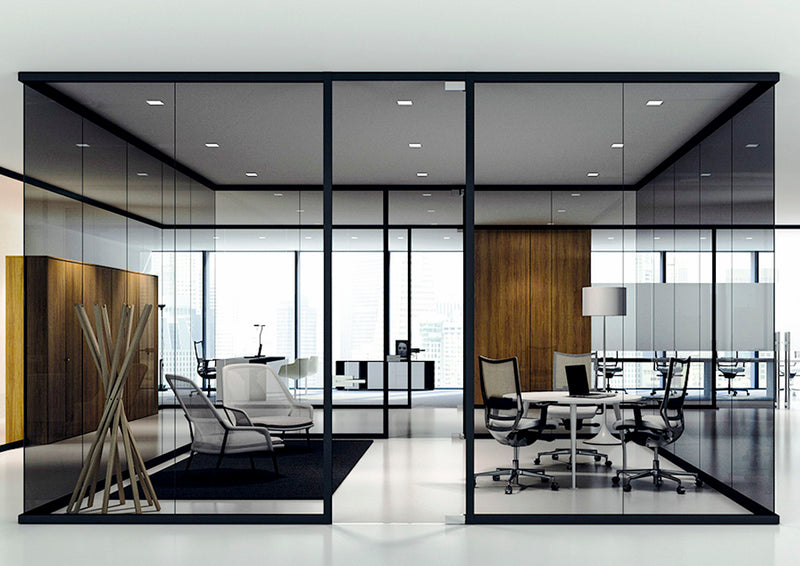 Space Division | Glass Wall Partition Aria - Gazor Group