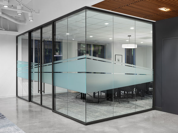 Space Division | Glass Wall Wood Acme - Gazor Group